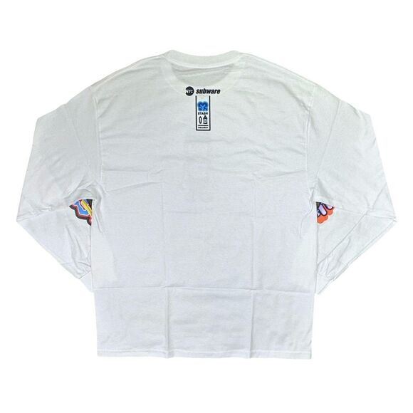 Subware / Stash x Mankey 3 Long Sleeve Tee - White - Size XL - Picture 5 of 7